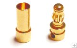 Gold Connector 2.0mm 1 Pair