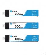 BETAFPV 300mAh 1S 30C 4.35V HV Lipo Battery (3pcs)