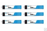 BETAFPV 300mAh 1S 30C 4.35V HV Lipo Battery (6pcs) Free Box