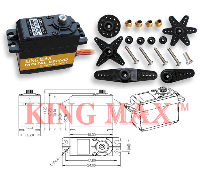 KM5514MD Standard 13Kg Titanium Gear Coreless Digital Servo
